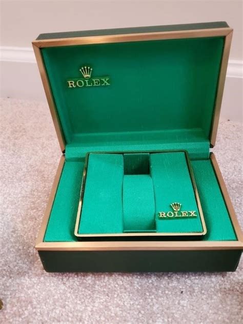 value of rolex box|empty Rolex box price.